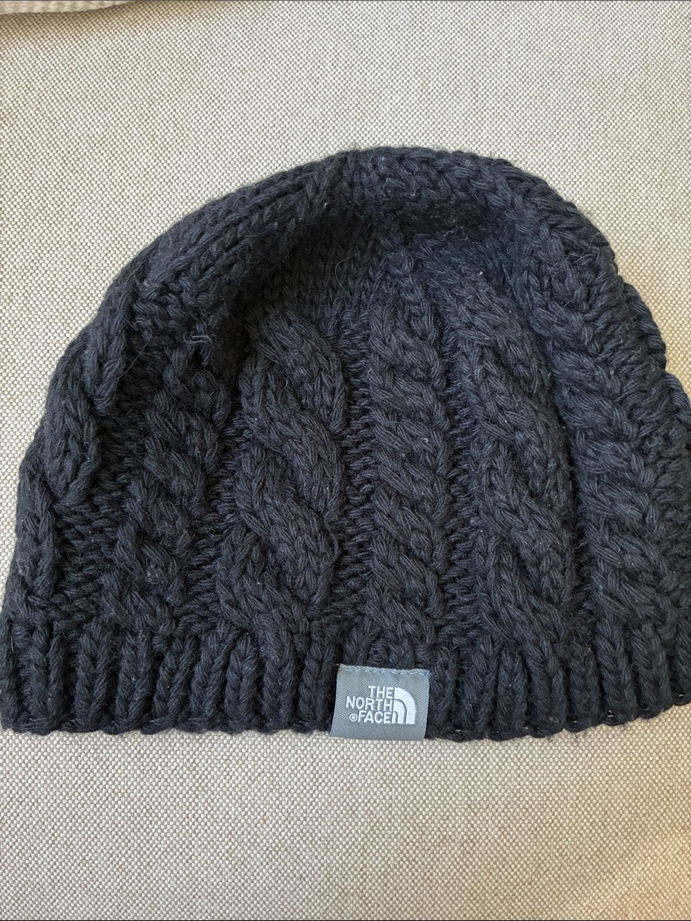 The North Face Men’s Black Cable Knit Beanie